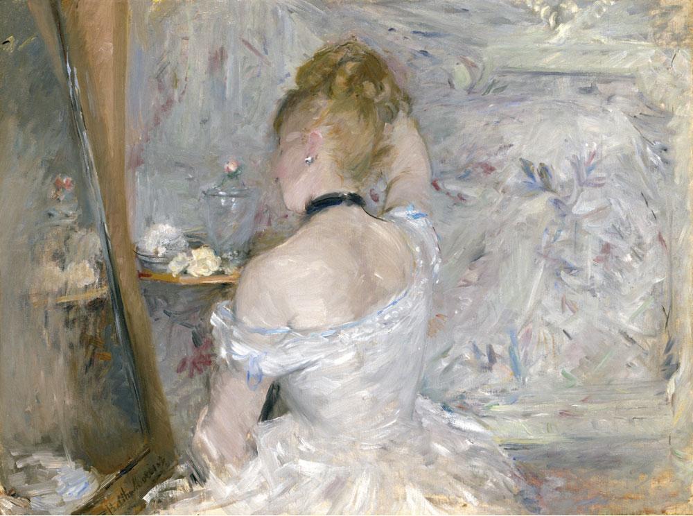 'Femme à sa toilette': de zilveren oorbel is het enige rustpunt in dit rusteloze schilderij.