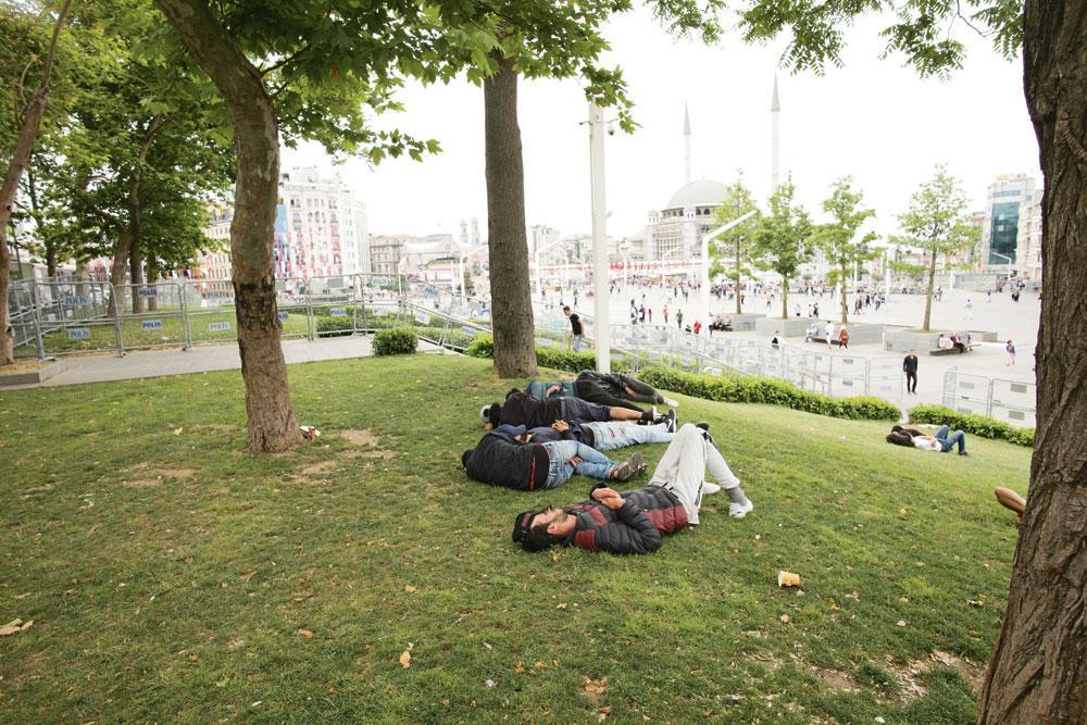 Het Gezipark, een symbolische plek voor het verzet tegen het regime van Erdogan.