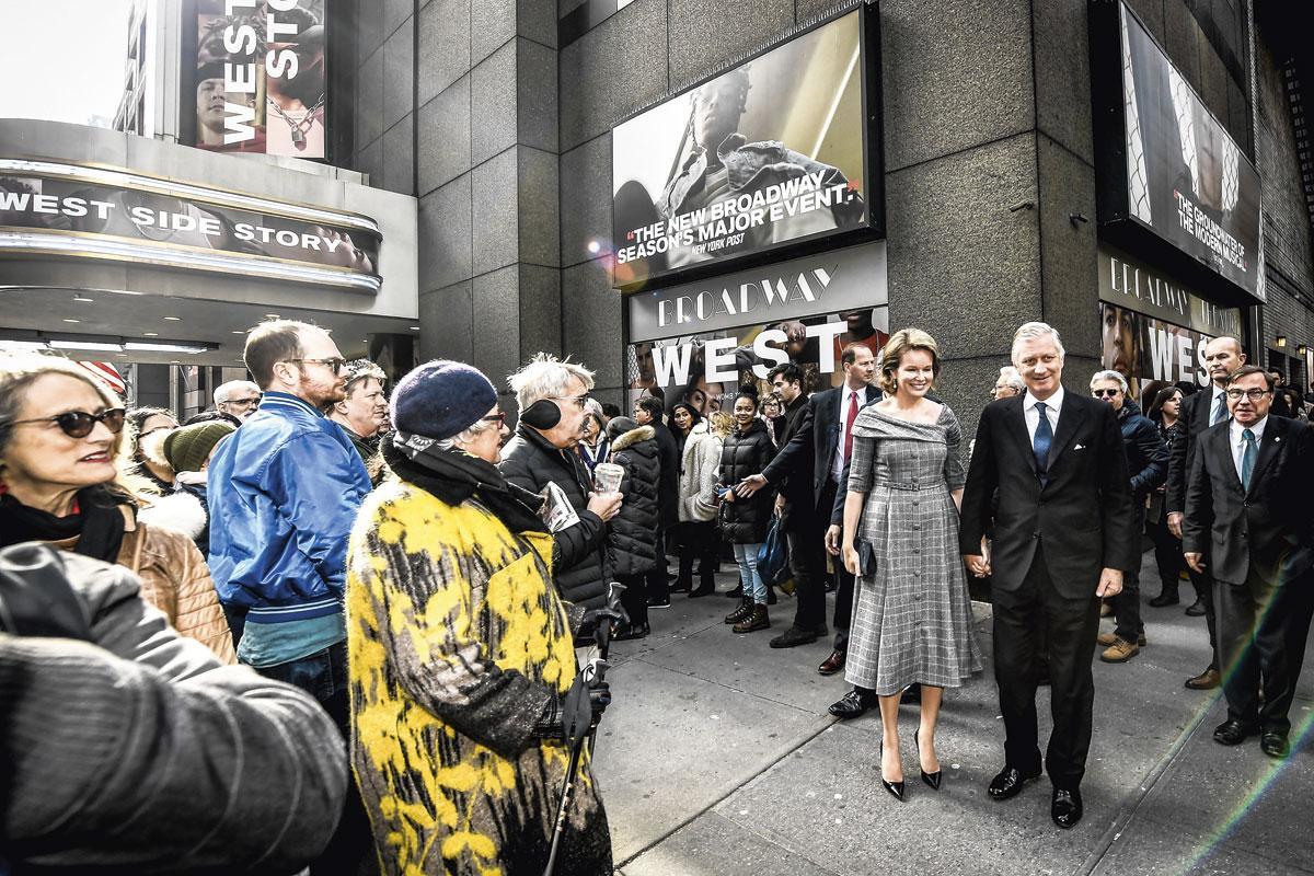 New York Het koningspaar op de première van 'West Side Story' in de regie van Ivo van Hove.