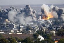 Luchtaanvallen tegen IS in Kobani
