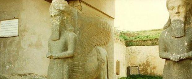 Een beeld van Nimrud dat via Twitter werd verspreid