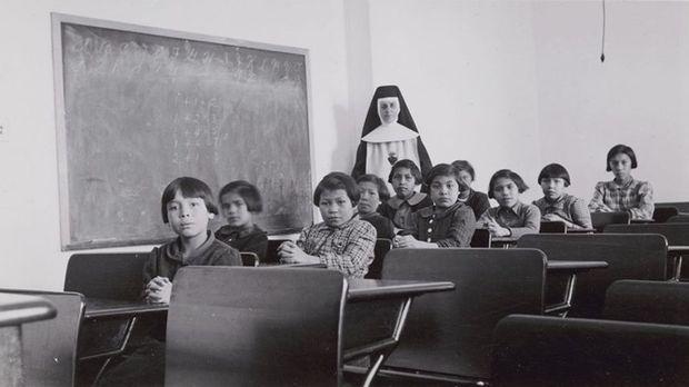 Residential School in Manitoba, 1940