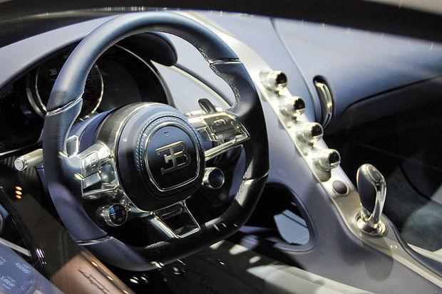 Bugatti Chiron op het autosalon