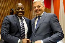 Joseph Kabila en Didier Reynders