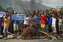 Manifestanten in Bujumbura 