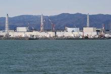 De kerncentrale van Fukushima vanop zee