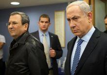 Ehud Barak en Benjamin Netanyahu
