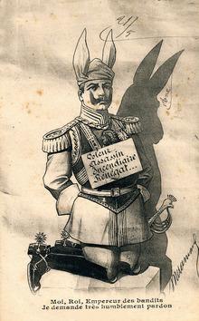 De Alberich-terugtocht helpt Duitsland niet aan gunstigere voorwaarden tijdens de naoorlogse vredes-onderhandelingen. In Versailles krijgt Wilhelm II als 'keizer der bandieten' de rekening gepresenteerd.