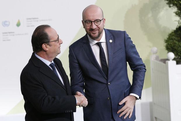 François Hollande en Charles Michel 