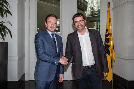 Bart De Wever en Wouter Van Besien (Groen)