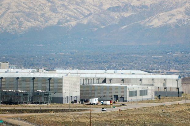 Een nieuw datacentrum van de Amerikaanse inlichtingendienst NSA in Bluffdale, Utah, 24 maart 2017. 