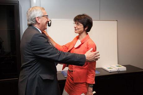 Jean-Claude Juncker en Marianne Thyssen