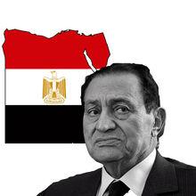 Hosni Moebarak, afgezet na 29 jaar. 