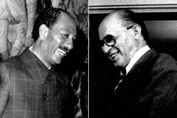 Anwar Sadat en Menachem Begin