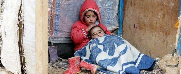 Syrische vluchtelingen in Libanon