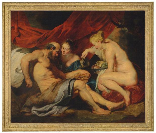 'Lot en zijn dochters' van Rubens, in 2016 verkocht bij Christie's voor 58 miljoen dollar.