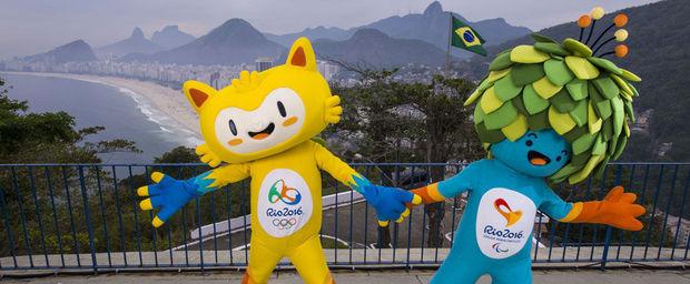 De mascottes voor de Braziliaanse Olympische Spelen.