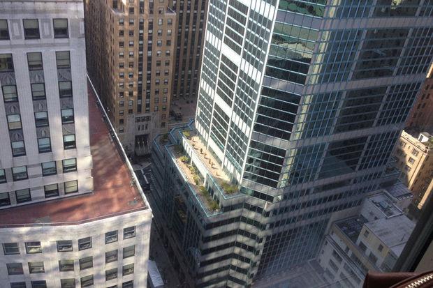 Het indrukwekkende zicht vanuit ons kantoor in 3th Avenue, Manhattan.