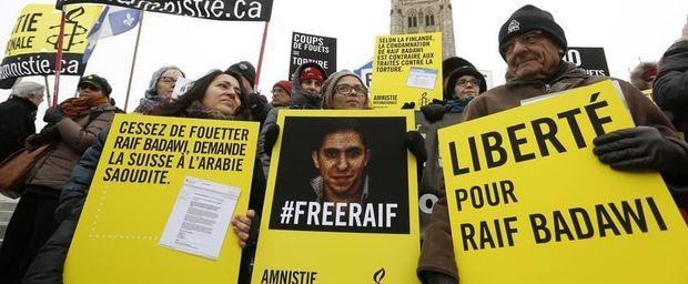 Amnesty eist vrijlating blogger Raif Badawi 