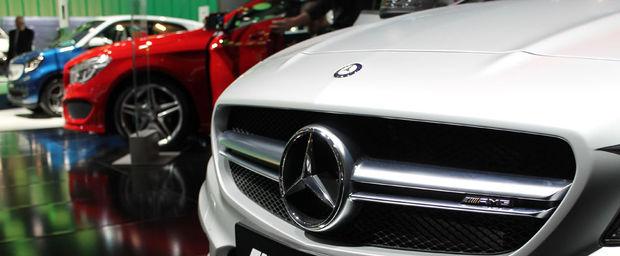 Mercedes-Benz op het autosalon
