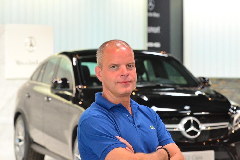 Christophe Vloebergh, woordvoerder Mercedes-Benz Belgium Luxembourg.
