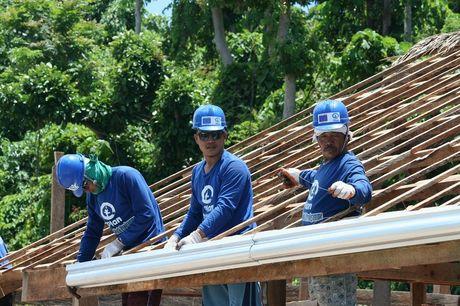 Wederopbouw na cycloon Haiyan in Filipijnen 