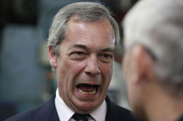 Nigel Farage, voormalig voorzitter van Ukip