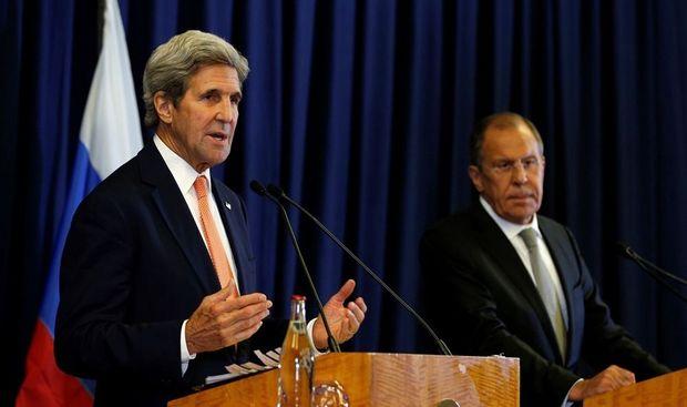 De ministers van Buitenlandse Zaken John Kerry en Sergei Lavrov