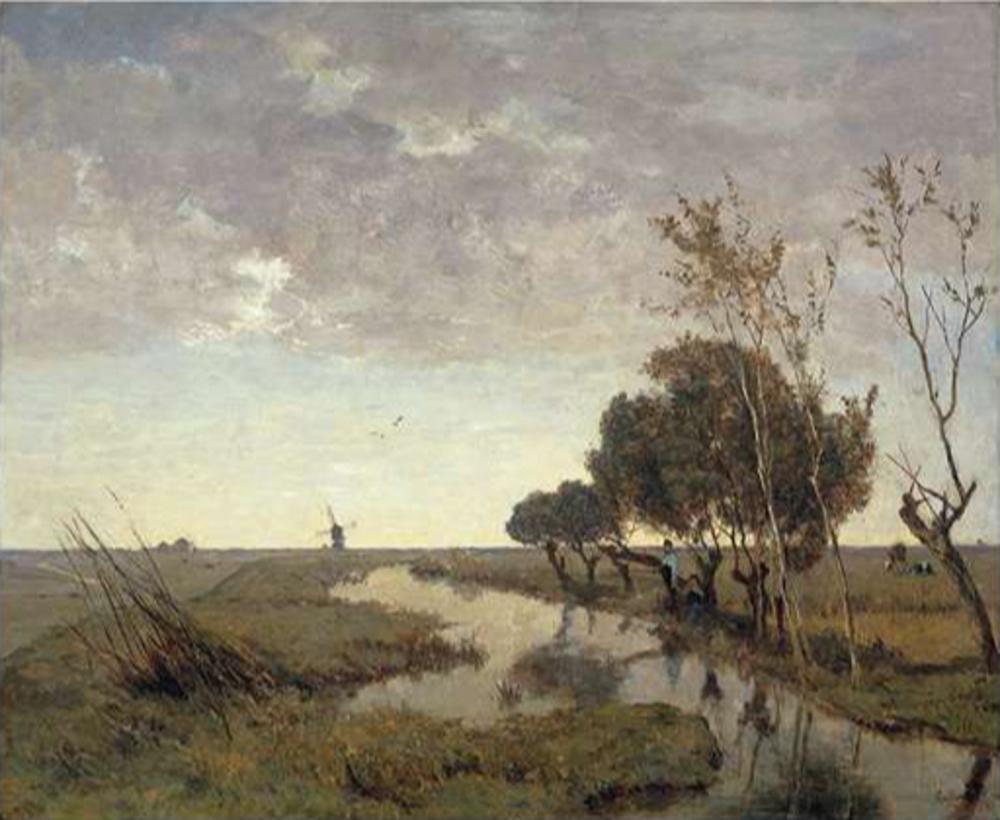 Jan Jacob Zuidema Broos, Gezicht op Vorden, olieverf op doek, 1864. (Coll. Stedelijk Museum Zutphen)