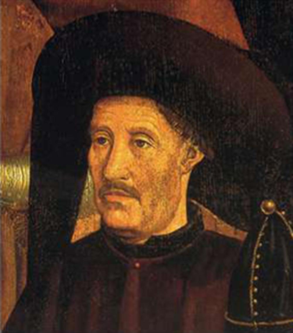 Algemeen wordt aangenomen dat dit prins Hendrik is. Het is een van de zestig personen op het veelluik Painéis de São Vicente de Fora van de Portugese schilder Nuno Gonçalves (1420-1490).