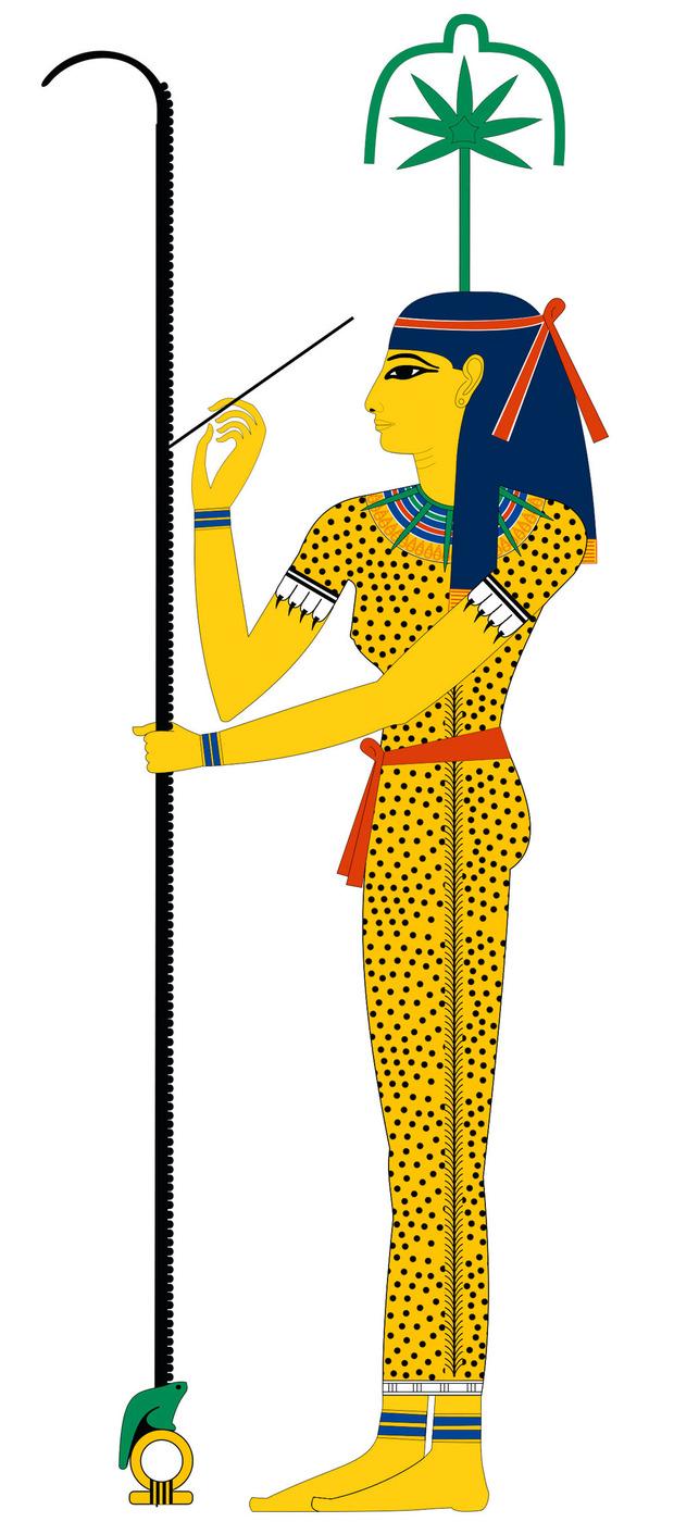 De Egytische godin Seshat.