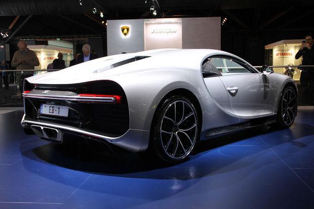 Bugatti Chiron op het autosalon