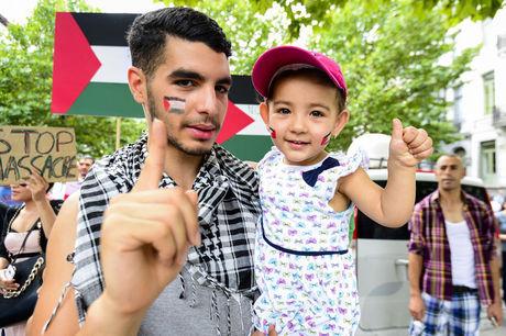 Betoging in Brussel tegen oorlog in Gaza