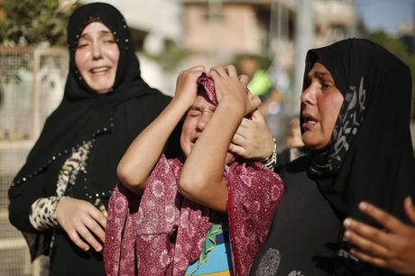 Families van de omgekomen kinderen in Gaza
