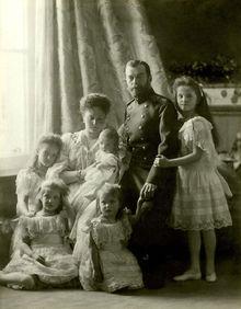Tsaar Nicolas II en zijn familie
