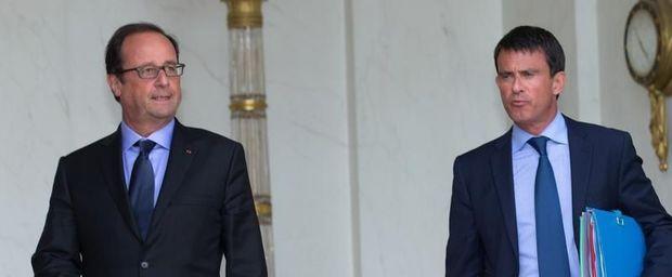Francois Hollande en Manuel Valls 