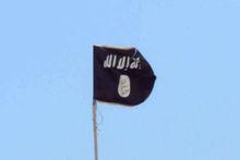 De islamitische zwarte vlag