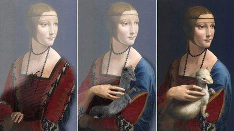 De verborgen versies van de 'De dame met de hermelijn', Leonardo Da Vinci.