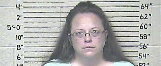 Kim Davis, op haar gevangenisfoto
