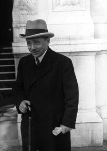 Engelbert Dollfuss, de kanselier van Oostenrijk, in 1933. Hij regeerde als een soort dictator zonder parlement.