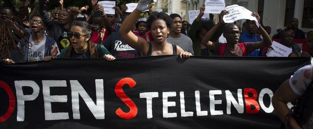 Studentenprotest in Stellenbosch