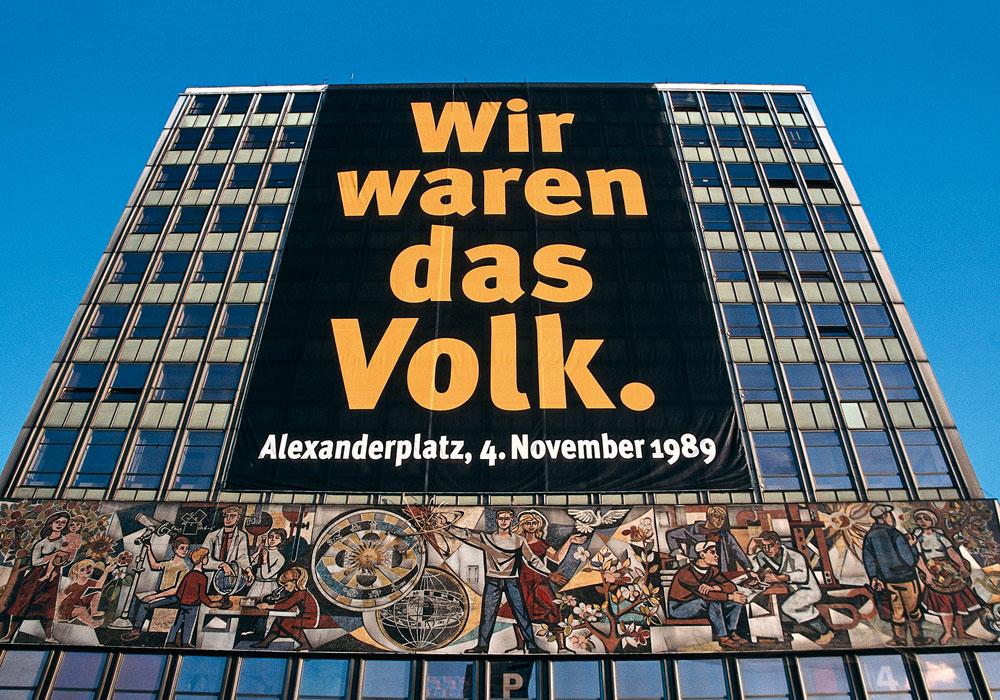 De Alexanderplatz in Berlijn. 'Oost-Europeanen waren dol op het Westen omdat ze het nog niet kenden.'