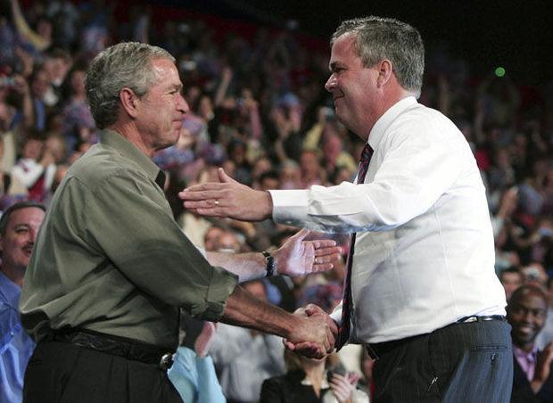 George W. en Jeb Bush