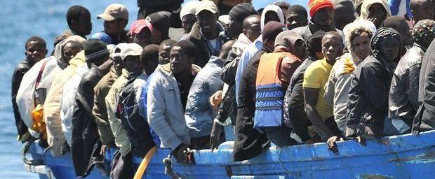 Bootvluchtelingen, op archiefbeeld