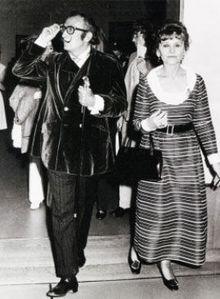 Salvador Dalí en Renilde Hammacher in 1970.