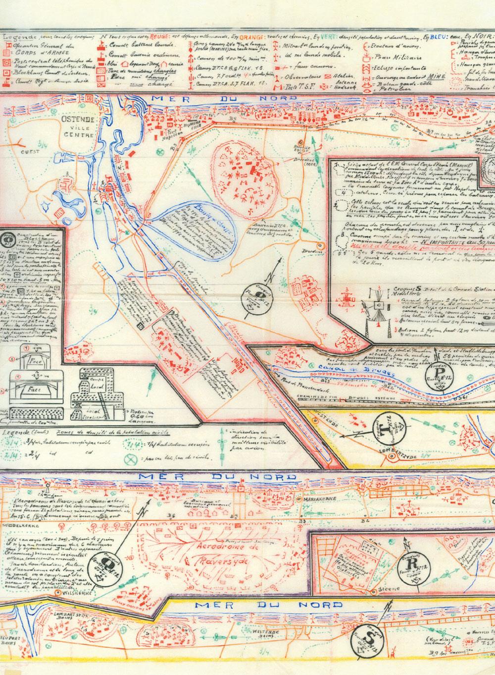 De gedetailleerde kaarten van verzetsgroep Leopold Vindictive zouden Londen nooit bereiken.