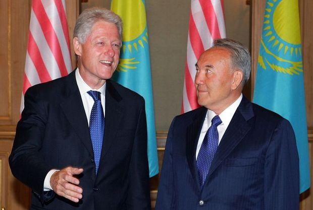 Bill Clinton met president Nursultan Nazarbayev