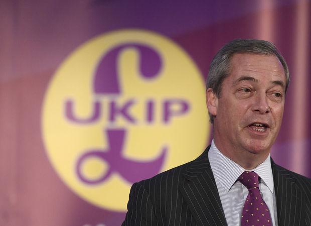 De Britse euroscepticus Nigel Farage