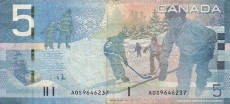 Vijf Canadese dollar