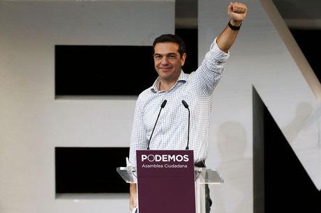Alexis Tsipras, de politieke leider van Syriza